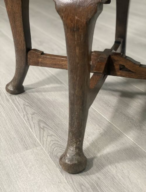 19TH CENTURY REVOLVING OAK DESK CHAIR - ADDITIONAL PHOTO 6