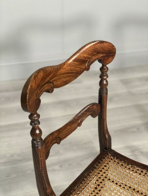 A PAIR OF 19TH CENTURY FAUX ROSEWOOD SIDE CHAIRS - ADDITIONAL PHOTO 2