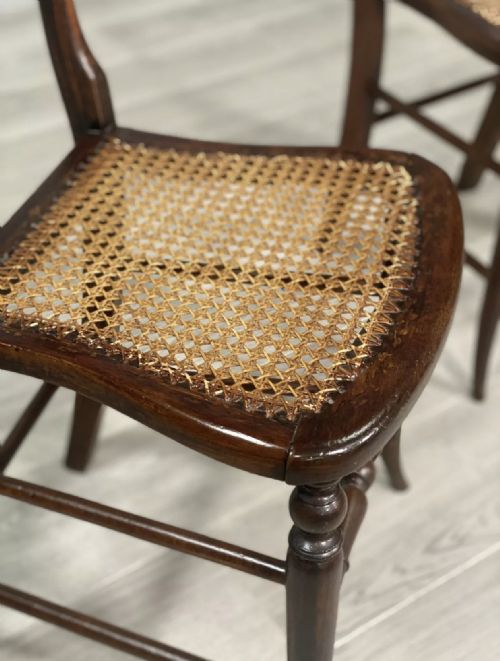 A PAIR OF 19TH CENTURY FAUX ROSEWOOD SIDE CHAIRS - ADDITIONAL PHOTO 5