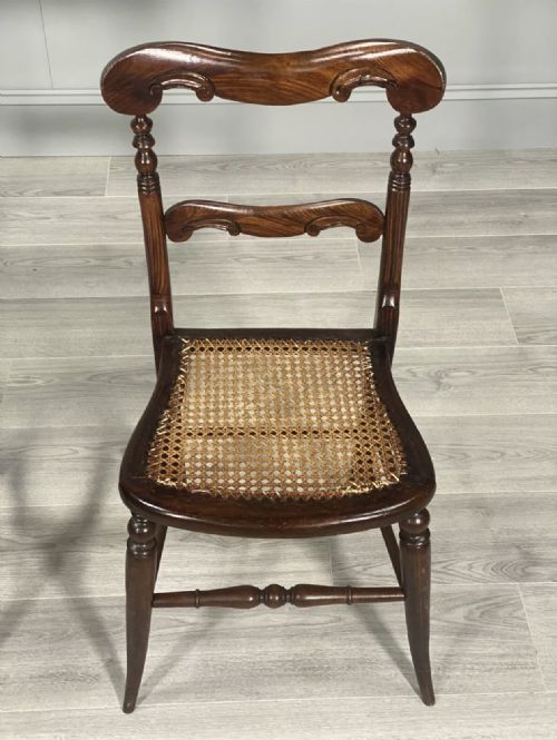 A PAIR OF 19TH CENTURY FAUX ROSEWOOD SIDE CHAIRS - ADDITIONAL PHOTO 6
