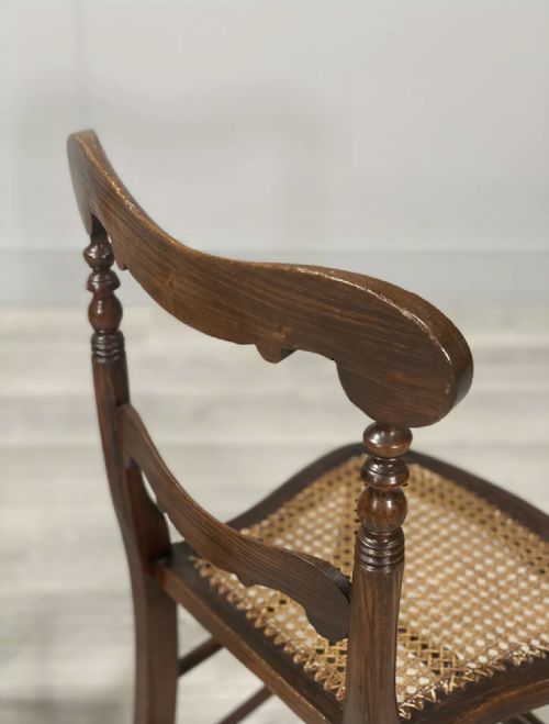 A PAIR OF 19TH CENTURY FAUX ROSEWOOD SIDE CHAIRS - ADDITIONAL PHOTO 9