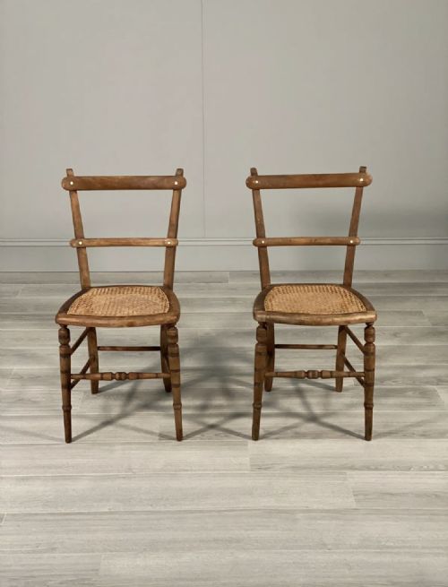 PAIR OF 19TH CENTURY OAK SIDE CHAIRS - ADDITIONAL PHOTO 2