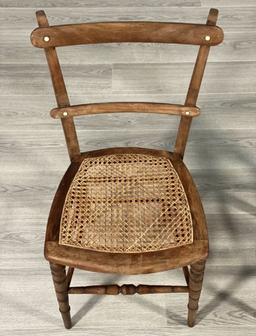 PAIR OF 19TH CENTURY OAK SIDE CHAIRS - ADDITIONAL PHOTO 4