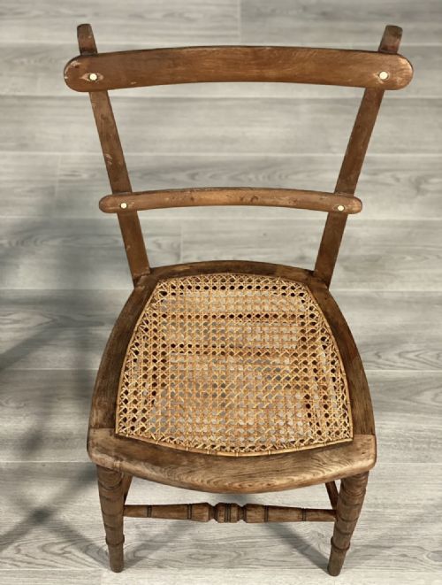 PAIR OF 19TH CENTURY OAK SIDE CHAIRS - ADDITIONAL PHOTO 5