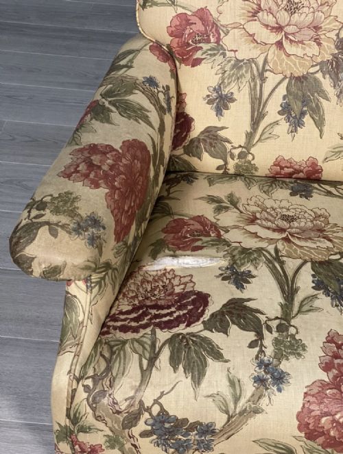 19TH CENTURY HOWARD STYLE WILLOUGHBY ARMCHAIR WITH COPE CASTORS - ADDITIONAL PHOTO 5