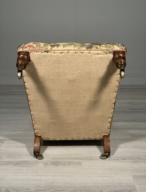 19TH CENTURY HOWARD STYLE WILLOUGHBY ARMCHAIR WITH COPE CASTORS - ADDITIONAL PHOTO 10