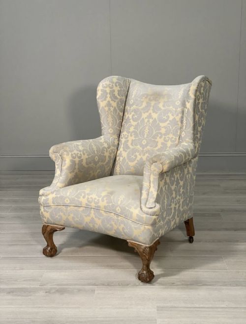 early 20th century winged back armchair - CATEGORY: ANTIQUE CHAIRS - DATED 1910