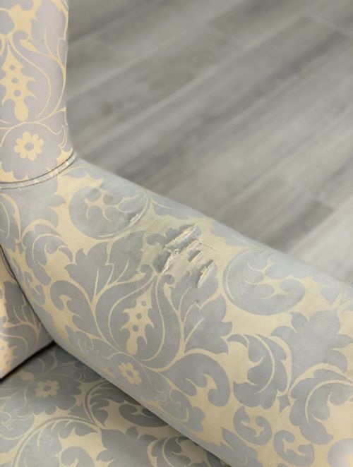 EARLY 20TH CENTURY WINGED BACK ARMCHAIR - ADDITIONAL PHOTO 5
