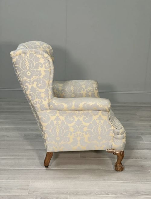 EARLY 20TH CENTURY WINGED BACK ARMCHAIR - ADDITIONAL PHOTO 10
