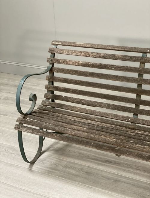 19TH CENTURY GARDEN BENCH IN ORIGINAL CONDITION - ADDITIONAL PHOTO 2