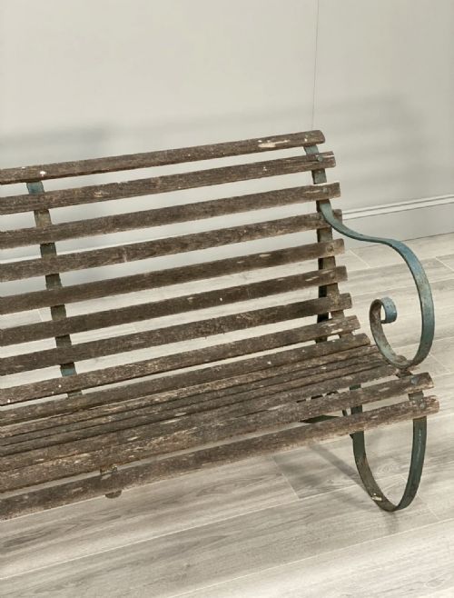 19TH CENTURY GARDEN BENCH IN ORIGINAL CONDITION - ADDITIONAL PHOTO 3