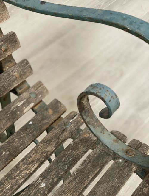 19TH CENTURY GARDEN BENCH IN ORIGINAL CONDITION - ADDITIONAL PHOTO 4
