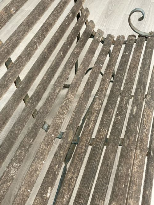 19TH CENTURY GARDEN BENCH IN ORIGINAL CONDITION - ADDITIONAL PHOTO 8