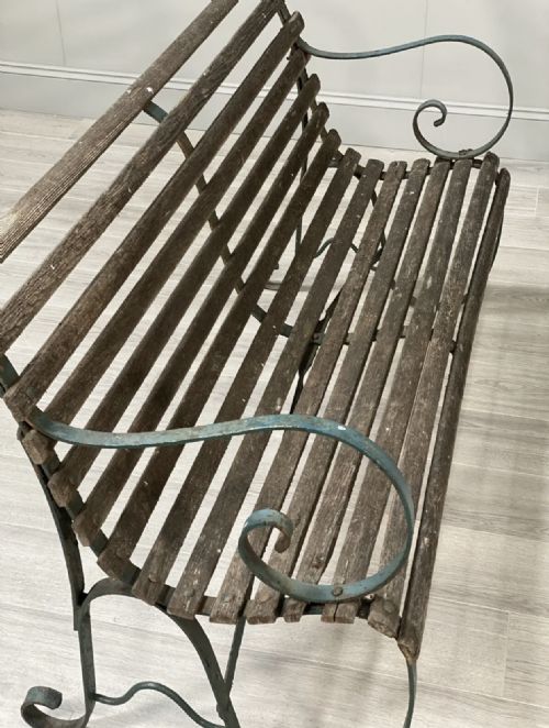 19TH CENTURY GARDEN BENCH IN ORIGINAL CONDITION - ADDITIONAL PHOTO 10
