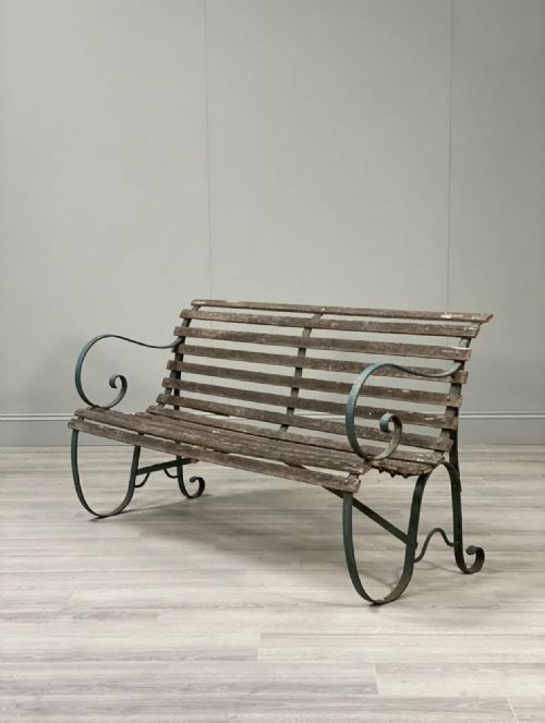 19TH CENTURY GARDEN BENCH IN ORIGINAL CONDITION - ADDITIONAL PHOTO 11