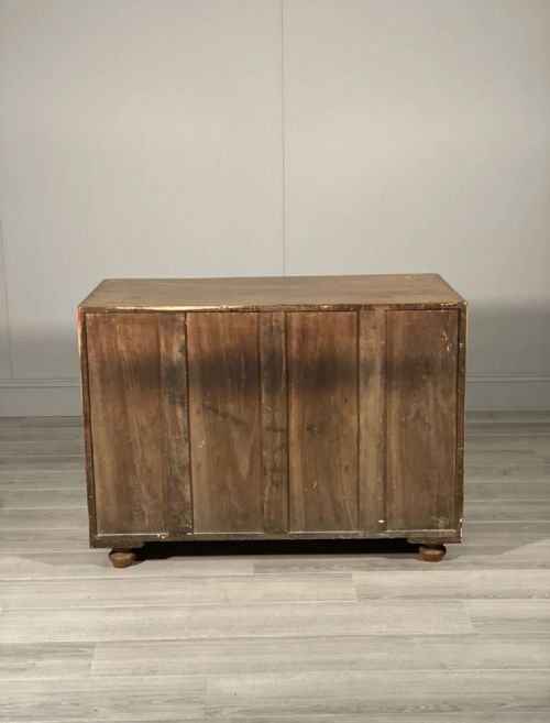 EDWARDIAN WALNUT CAMPAIGN CHEST OF DRAWERS - ADDITIONAL PHOTO 10