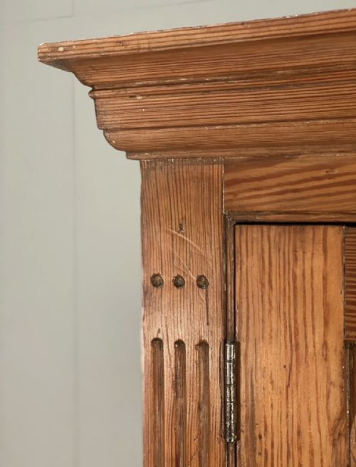 LARGE PITCH PINE SCHOOL CUPBOARD BY R DENHAM CO - ADDITIONAL PHOTO 5