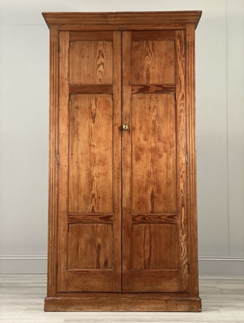 LARGE PITCH PINE SCHOOL CUPBOARD BY R DENHAM CO - ADDITIONAL PHOTO 10