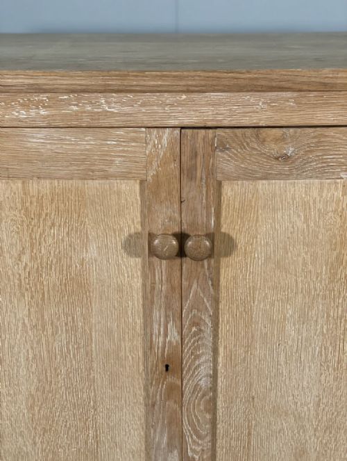 LARGE ANTIQUE OAK SCHOOL CUPBOARD - ADDITIONAL PHOTO 6