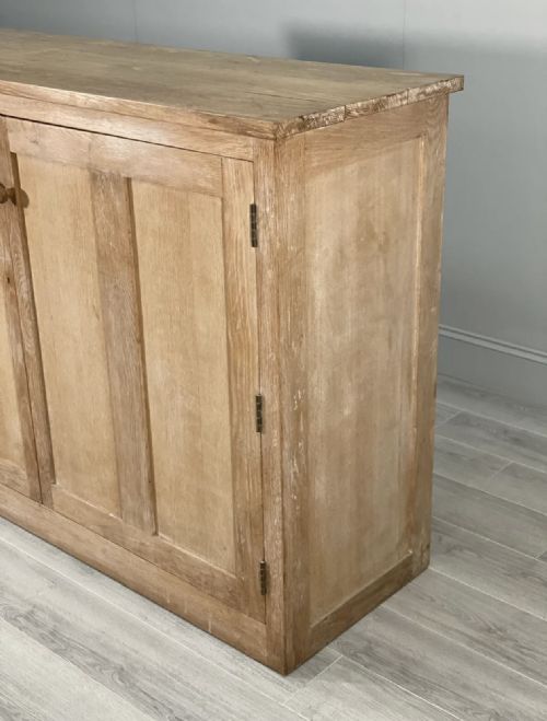 LARGE ANTIQUE OAK SCHOOL CUPBOARD - ADDITIONAL PHOTO 8