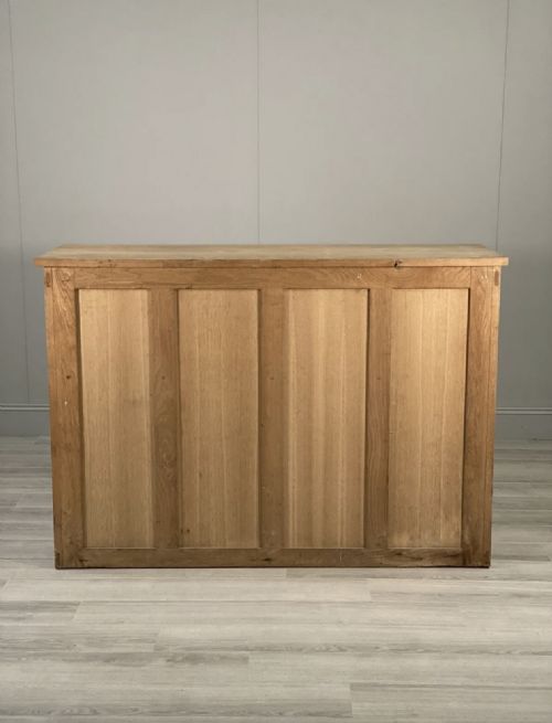 LARGE ANTIQUE OAK SCHOOL CUPBOARD - ADDITIONAL PHOTO 10