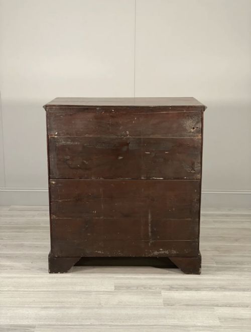 LARGE GEORGIAN OAK CHEST OF DRAWERS - ADDITIONAL PHOTO 10