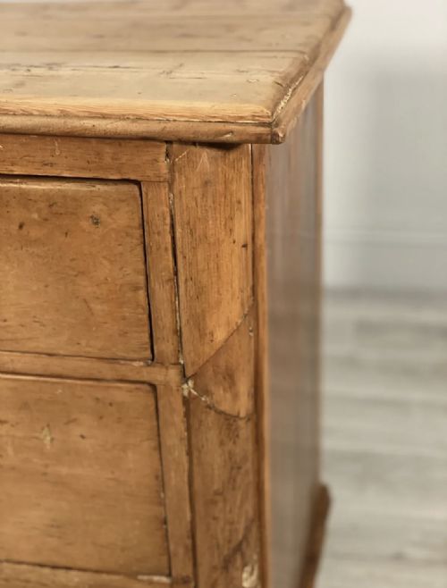 VICTORIAN FARMHOUSE PINE CHEST OF DRAWERS - ADDITIONAL PHOTO 3