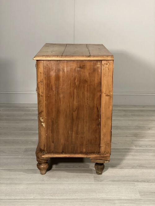 VICTORIAN FARMHOUSE PINE CHEST OF DRAWERS - ADDITIONAL PHOTO 9