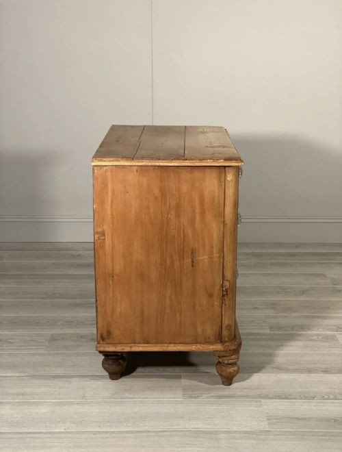VICTORIAN FARMHOUSE PINE CHEST OF DRAWERS - ADDITIONAL PHOTO 10