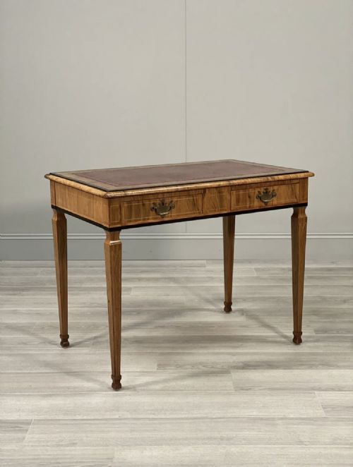 19th century burr walnut writing desk - CATEGORY: ANTIQUE TABLES - DATED 19TH CENTURY