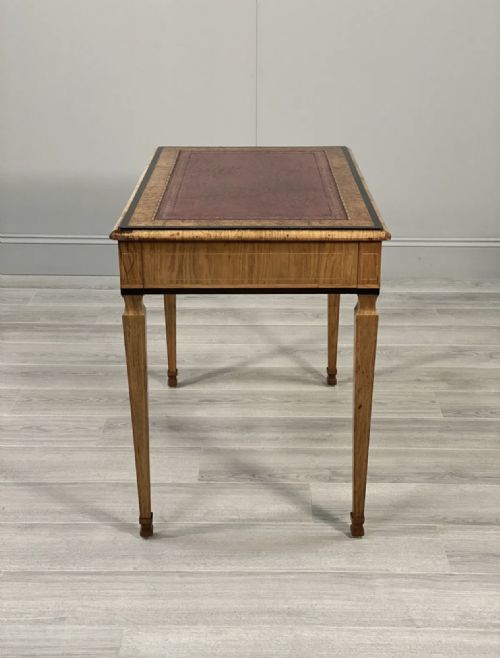 19TH CENTURY BURR WALNUT WRITING DESK - ADDITIONAL PHOTO 8