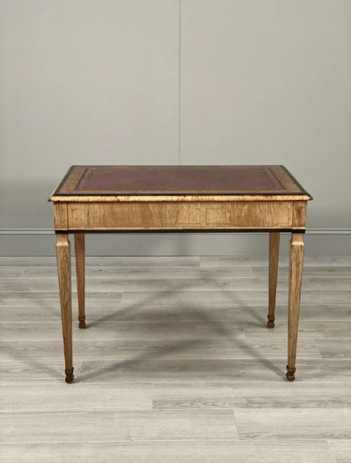 19TH CENTURY BURR WALNUT WRITING DESK - ADDITIONAL PHOTO 9