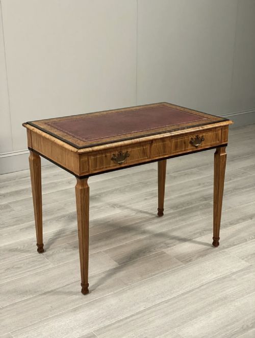 19TH CENTURY BURR WALNUT WRITING DESK - ADDITIONAL PHOTO 10
