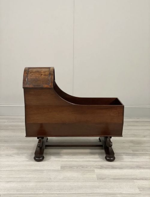 19th century mahogany babys crib - CATEGORY: ANTIQUE MISCELLANEOUS - DATED 19TH CENTURY