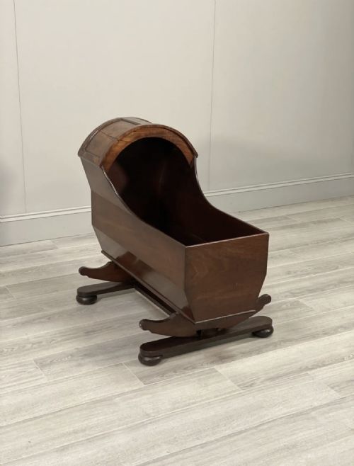 19TH CENTURY MAHOGANY BABYS CRIB - ADDITIONAL PHOTO 1