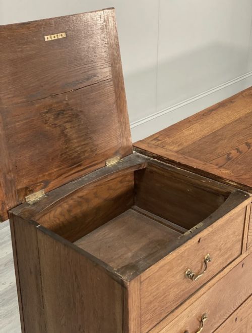EARLY 20TH CENTURY OAK BANK OF DRAWERS - ADDITIONAL PHOTO 3