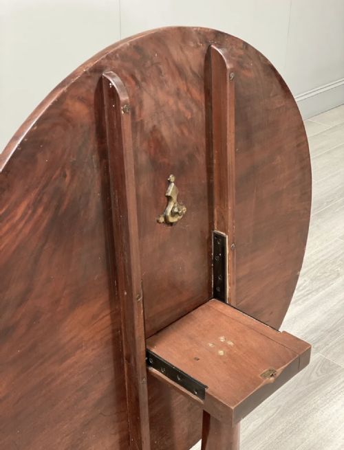 ANTIQUE GEORGIAN MAHOGANY TILT TOP TABLE - ADDITIONAL PHOTO 2