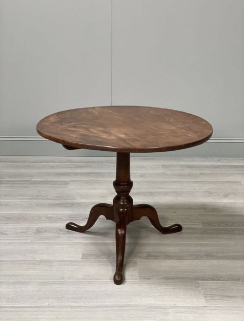 ANTIQUE GEORGIAN MAHOGANY TILT TOP TABLE - ADDITIONAL PHOTO 5
