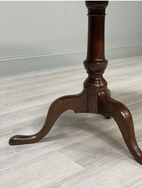 ANTIQUE GEORGIAN MAHOGANY TILT TOP TABLE - ADDITIONAL PHOTO 7
