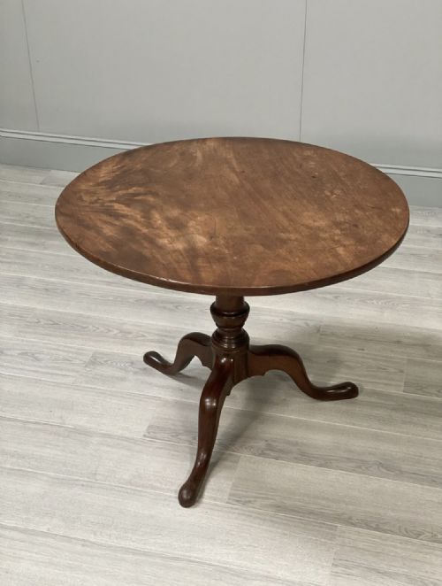 ANTIQUE GEORGIAN MAHOGANY TILT TOP TABLE - ADDITIONAL PHOTO 8