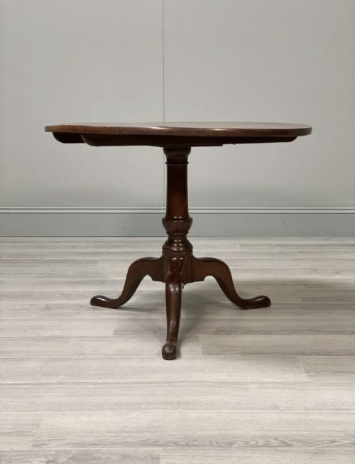 ANTIQUE GEORGIAN MAHOGANY TILT TOP TABLE - ADDITIONAL PHOTO 9
