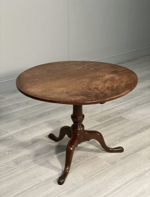 ANTIQUE GEORGIAN MAHOGANY TILT TOP TABLE - ADDITIONAL PHOTO 11