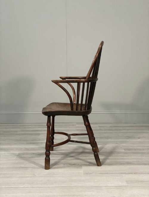 19TH CENTURY ELM WINDSOR CHAIR - ADDITIONAL PHOTO 9