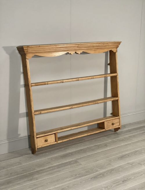 19TH CENTURY PINE KITCHEN WALL RACK - ADDITIONAL PHOTO 1