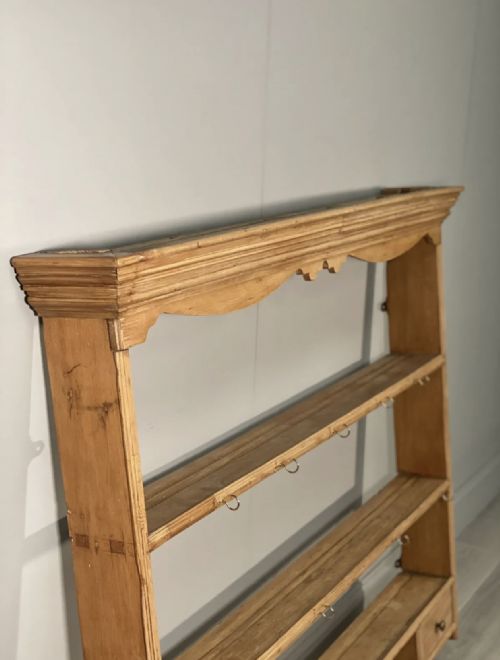 19TH CENTURY PINE KITCHEN WALL RACK - ADDITIONAL PHOTO 2