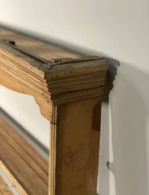 19TH CENTURY PINE KITCHEN WALL RACK - ADDITIONAL PHOTO 7