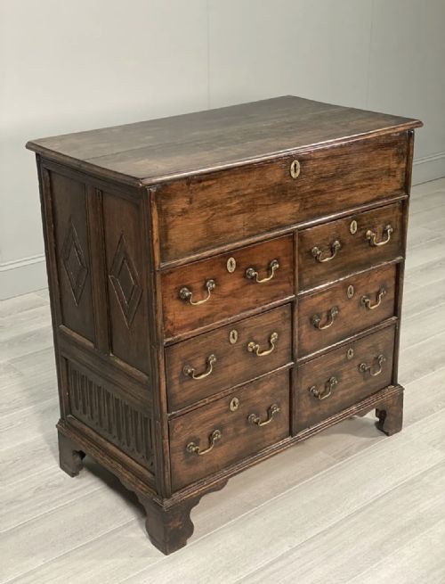 EARLY 18TH CENTURY OAK CHEST OF DRAWERS - ADDITIONAL PHOTO 6