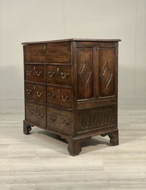EARLY 18TH CENTURY OAK CHEST OF DRAWERS - ADDITIONAL PHOTO 8
