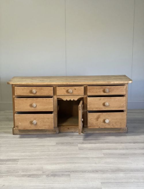 19TH CENTURY PINE DRESSER BASE WITH SYCAMORE TOP - ADDITIONAL PHOTO 2