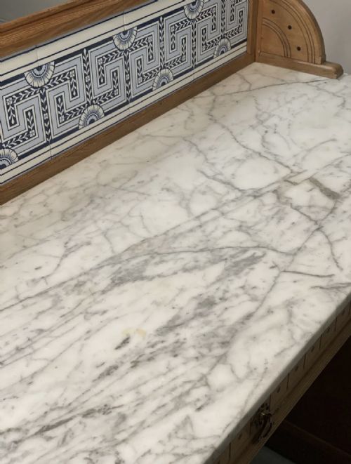 19TH CENTURY AESTHETIC MOVEMENT ASH WASHSTAND - ADDITIONAL PHOTO 10
